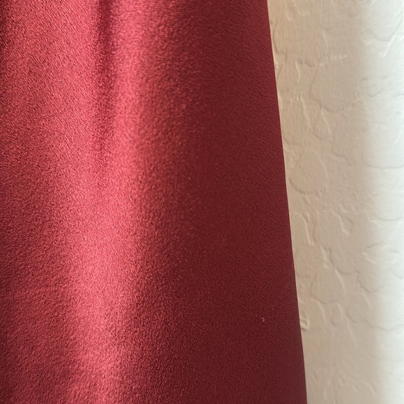 Alice + Olivia Harmony Rust Red Drapey Mini Slip dress size 6 - Picture 7 of 10